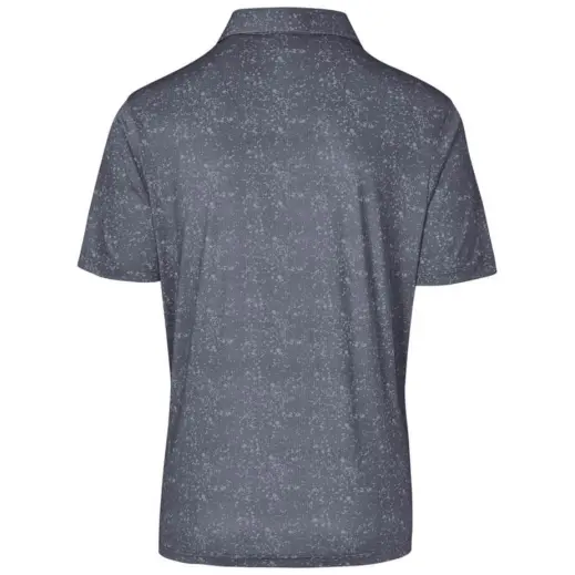Mens Flexxion Golf Shirt Grey Back